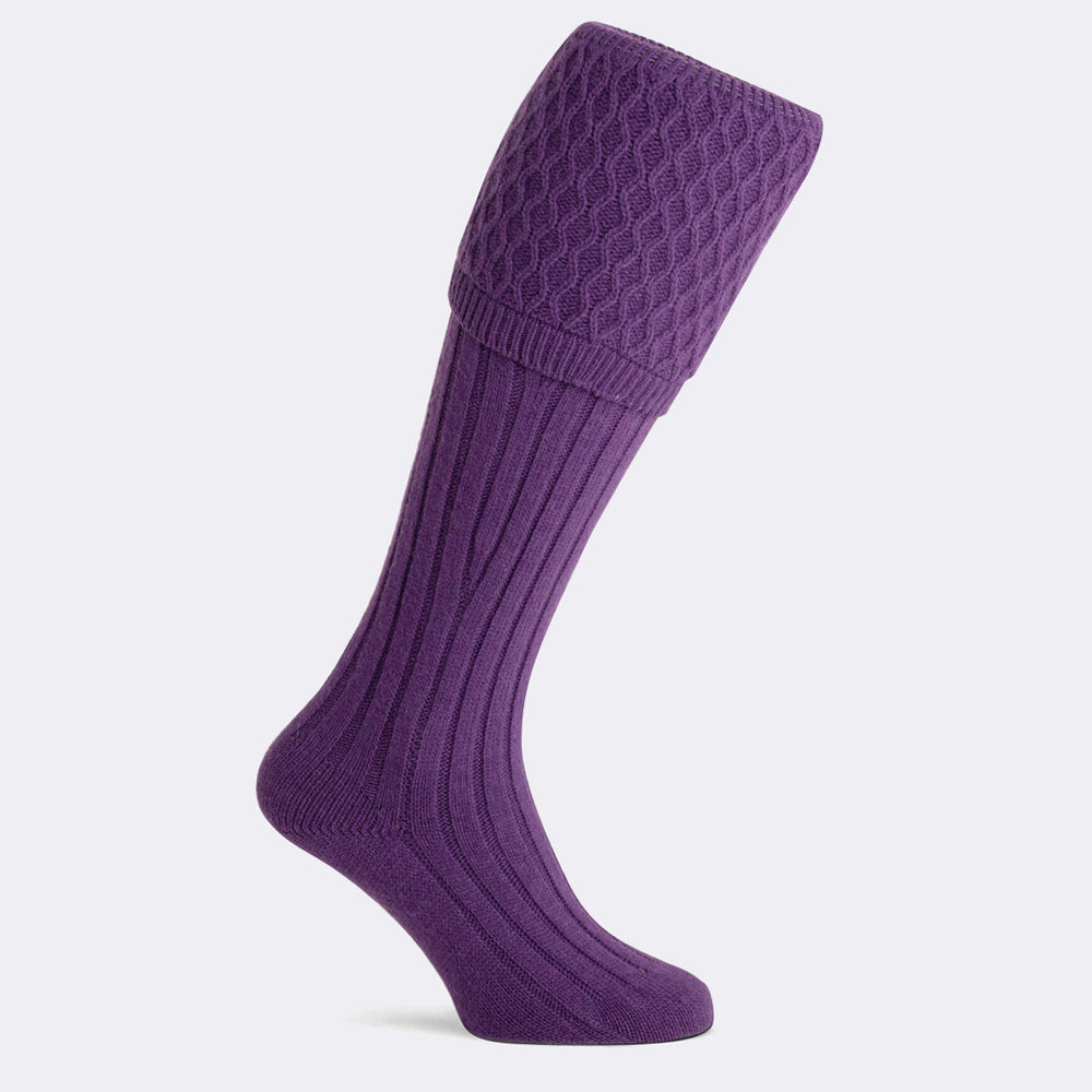PORTOBELLO SHOOTING SOCK PURPLE