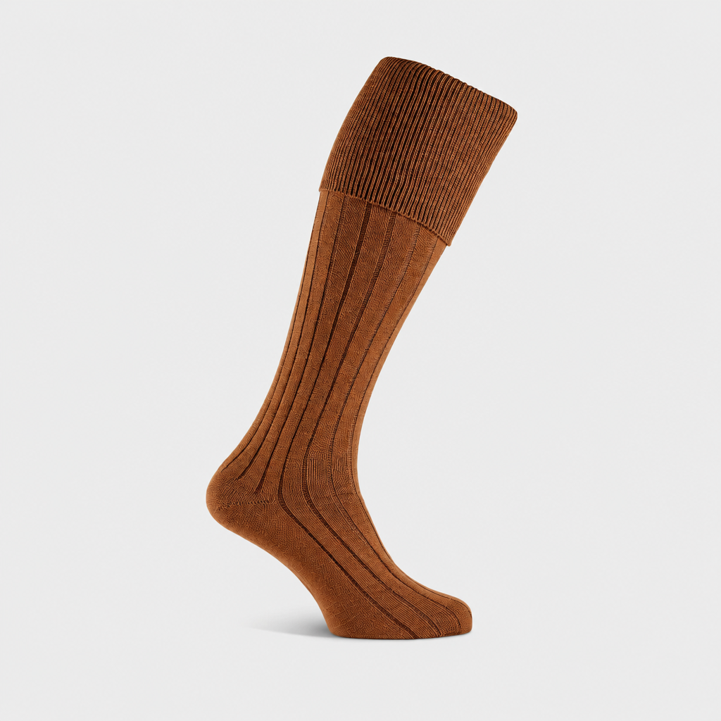 Almond Flint shooting sock with EFEFEF background