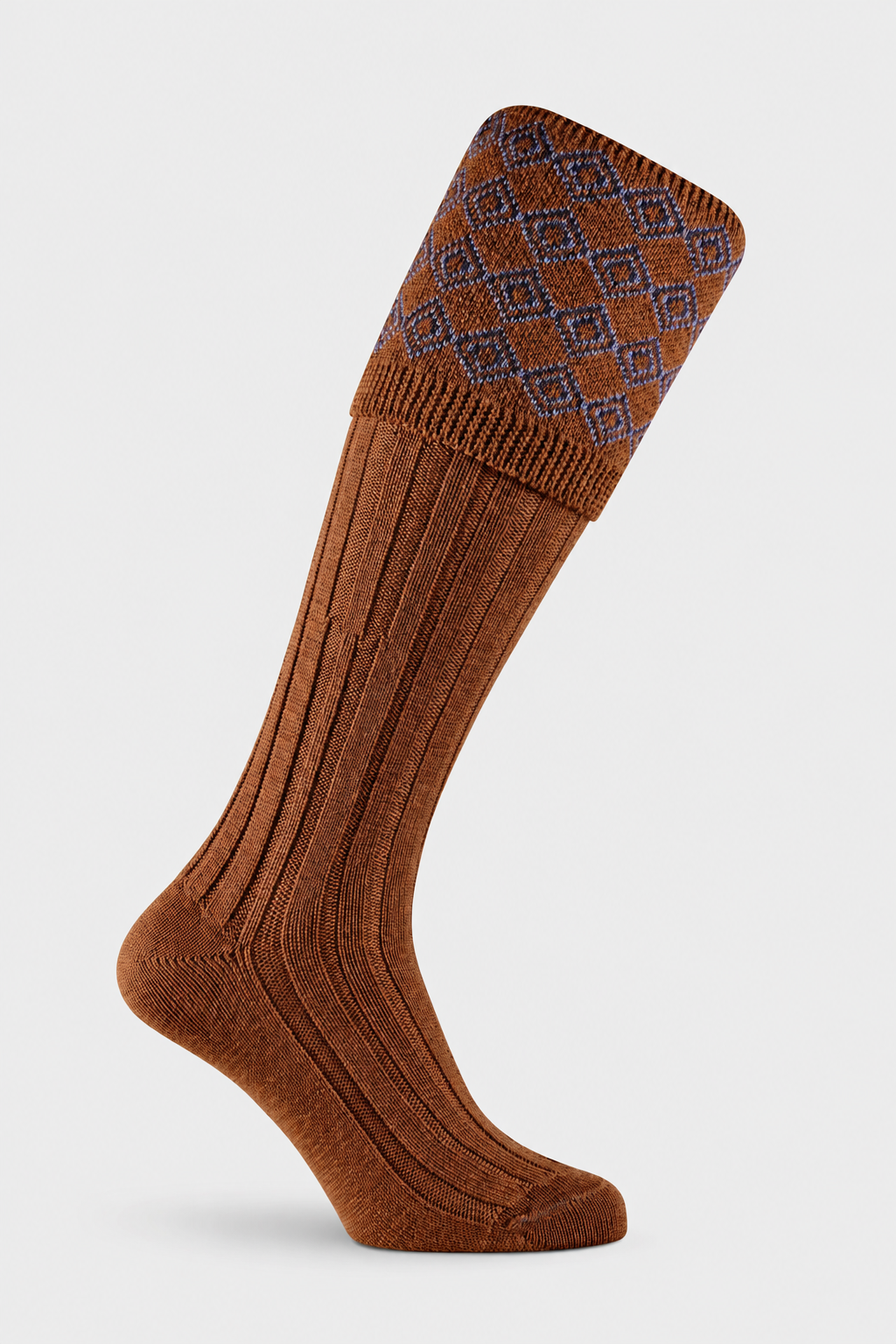 Almond Valet shooting sock with EFEFEF background