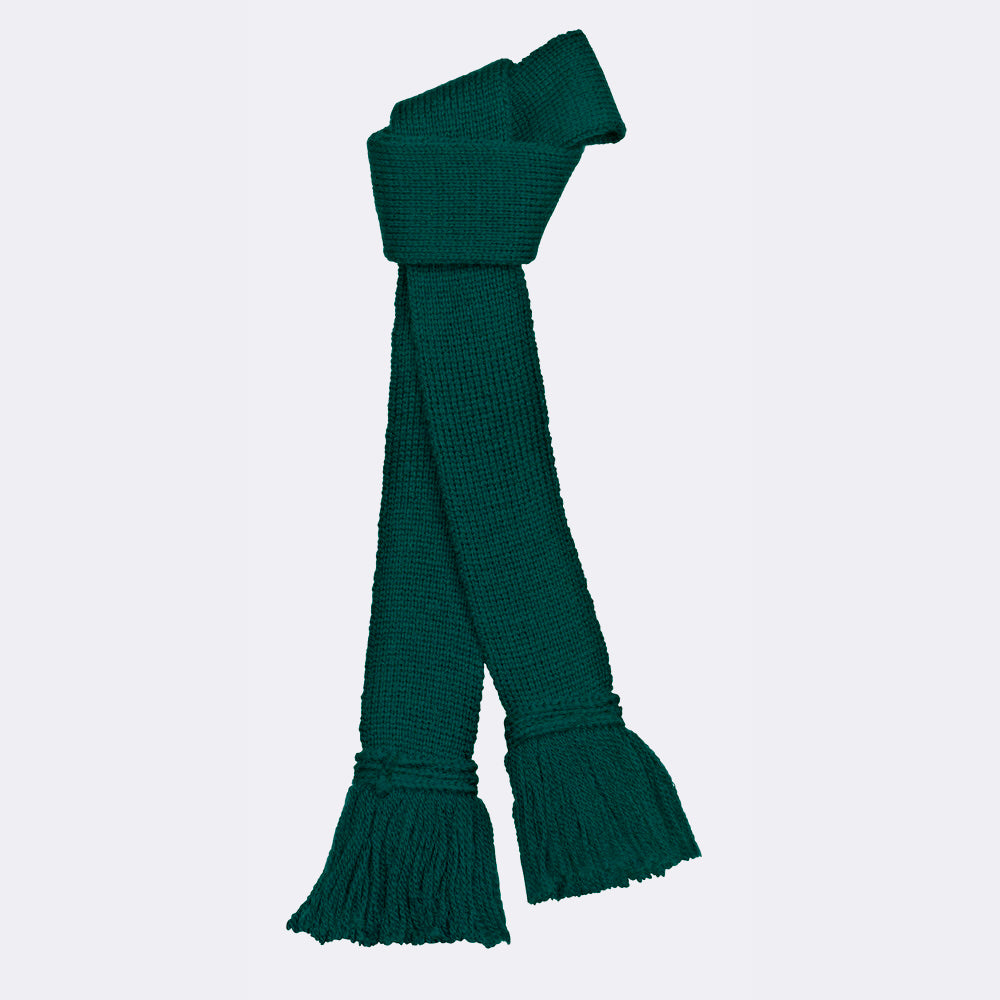 MERINO WOOL GARTER | TARTAN GREEN