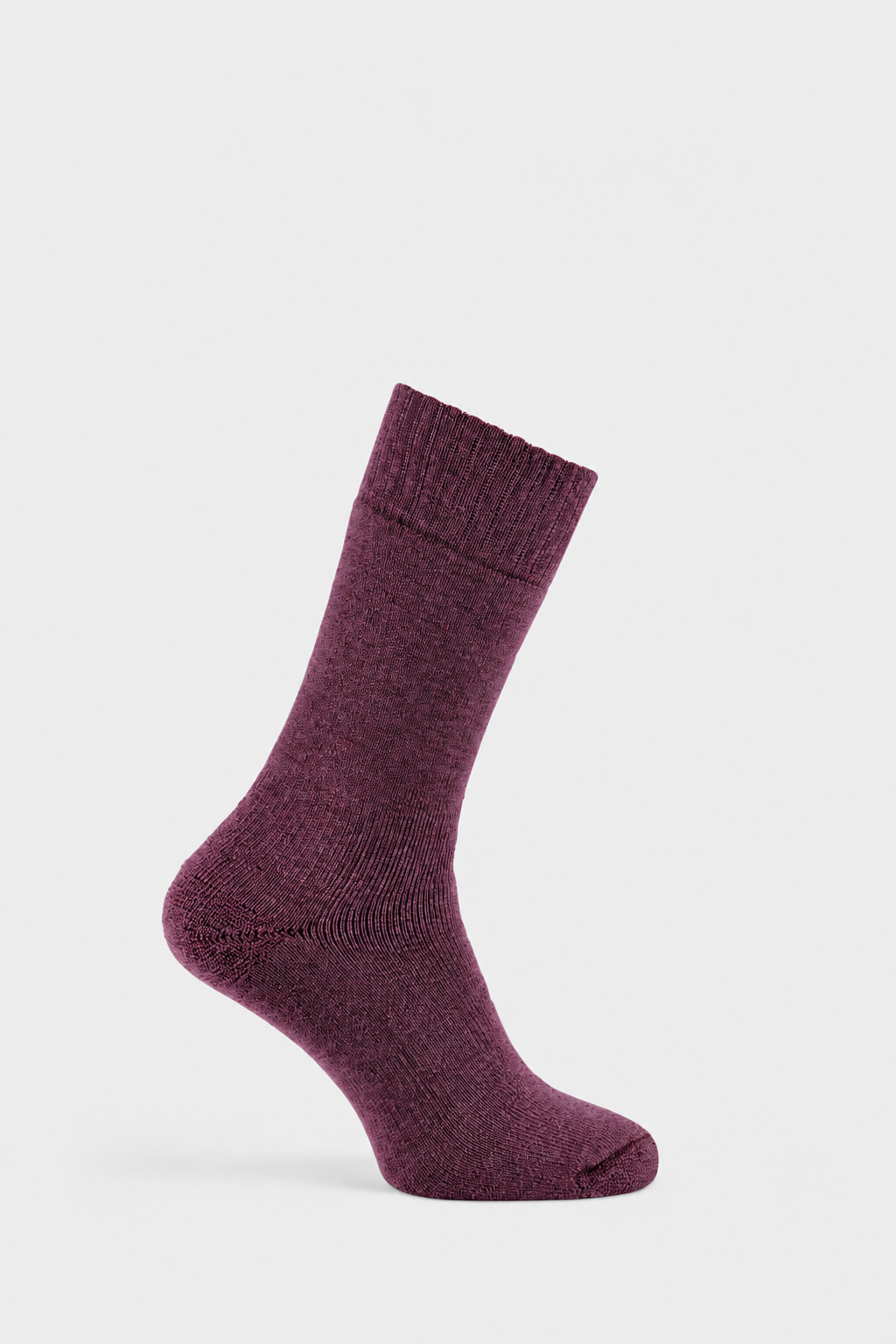 Damson Hiker Boot Sock with EFEFEF background