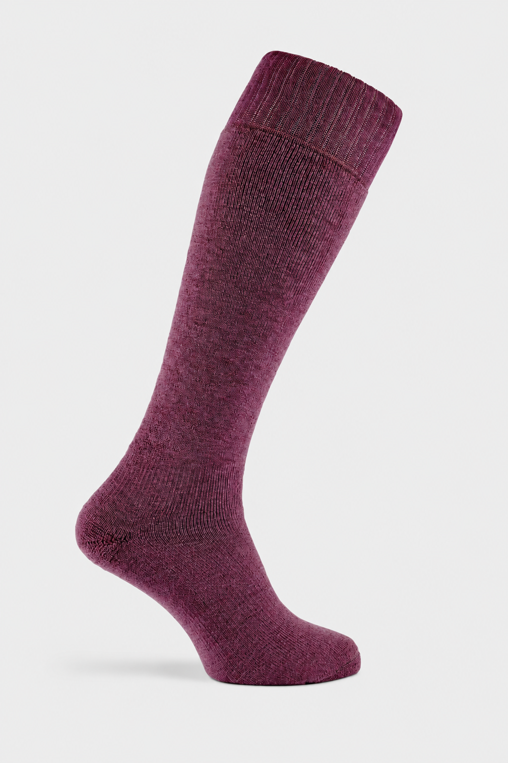 Damson Hiker knee sock with EFEFEF background
