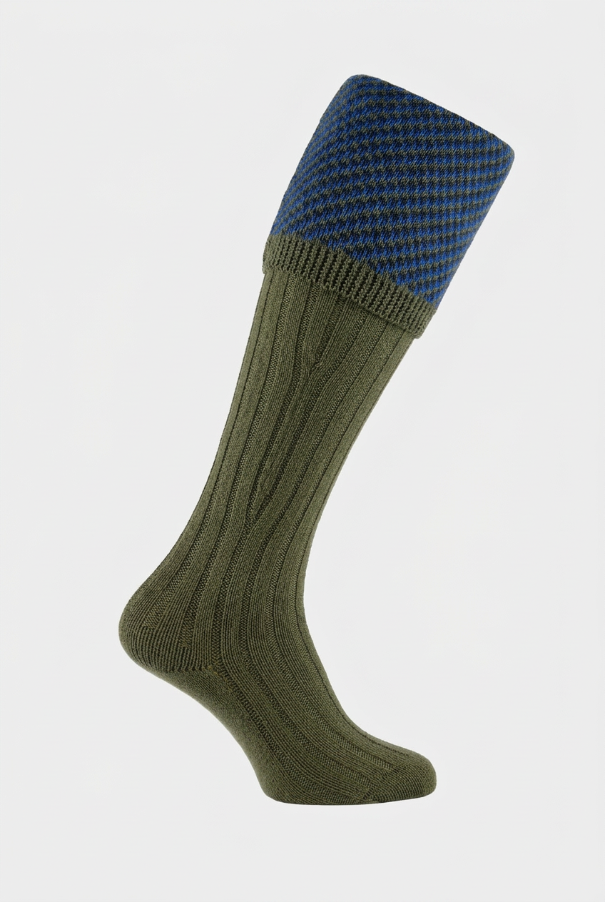 Hunter Savoy shooting sock with a #EFEFEF background