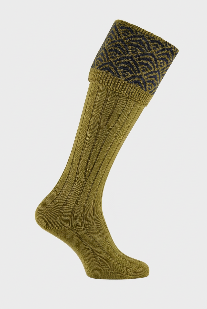 Old Sage Hyde shooting sock with a #EFEFEF background