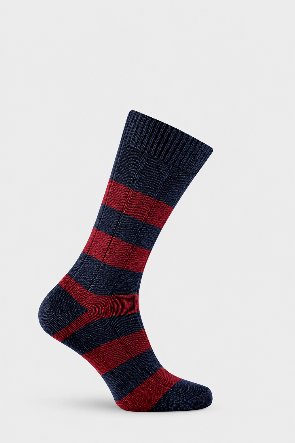 Striped Linley sock with EFEFEF background