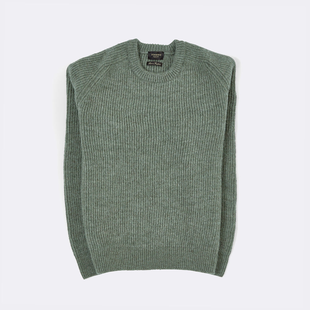 HARDWICK RIBBED PULL OVER | LIGHT SAGE