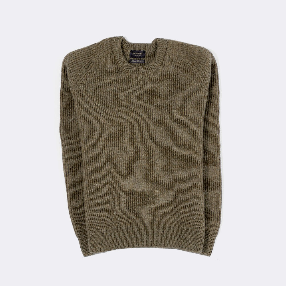 HARDWICK RIBBED PULL OVER | DARK OATMEAL