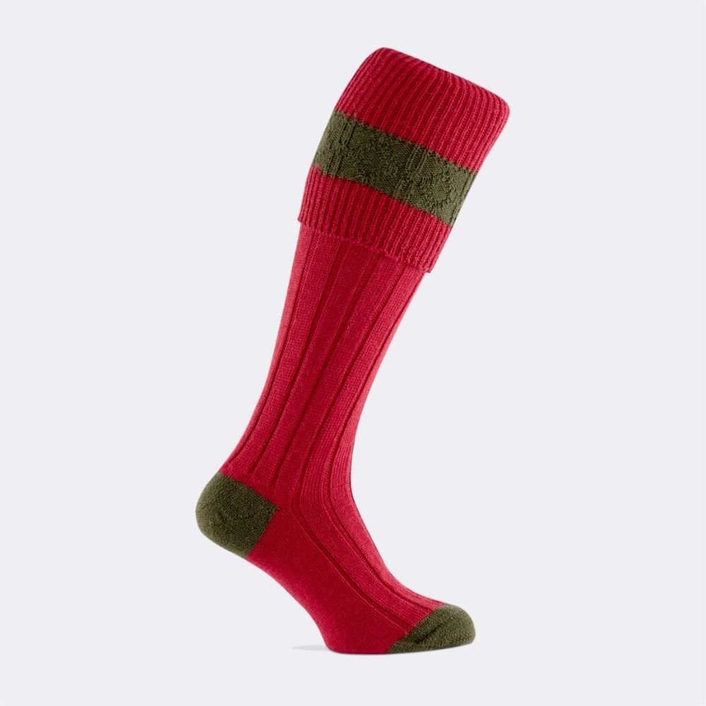 Byron shooting sock ruby