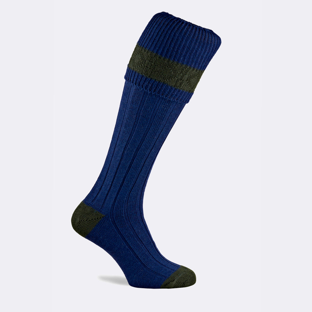 Byron shooting sock sapphire