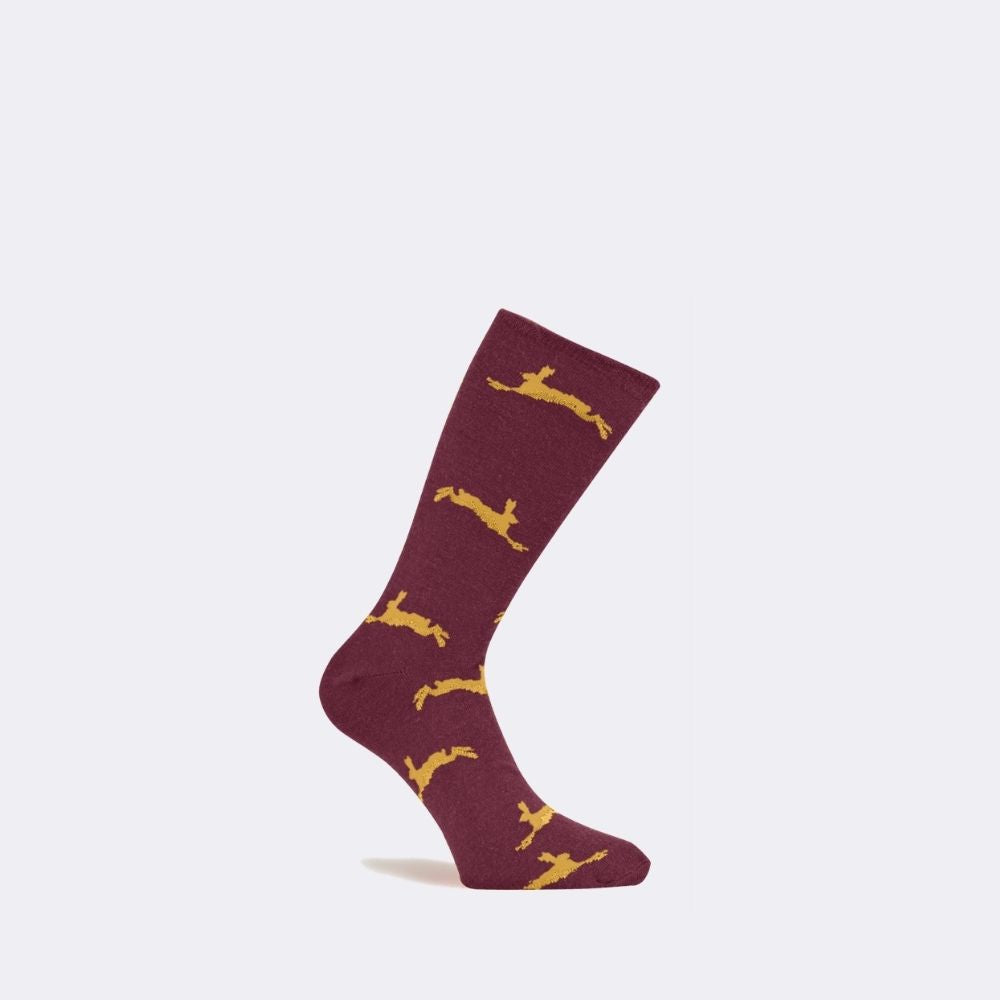 THE HARE SOCK | CLARET