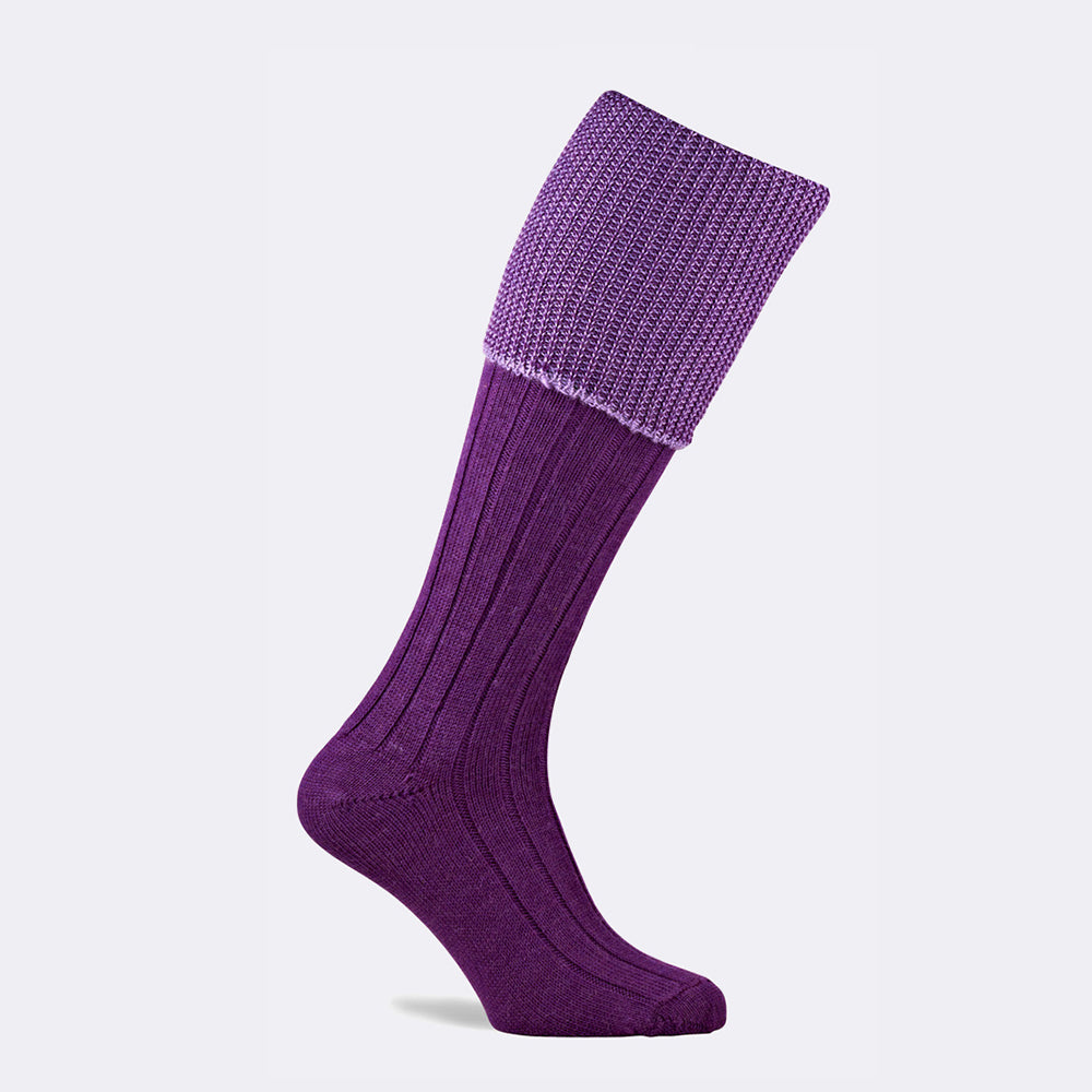 Chiltern shooting sock in purple