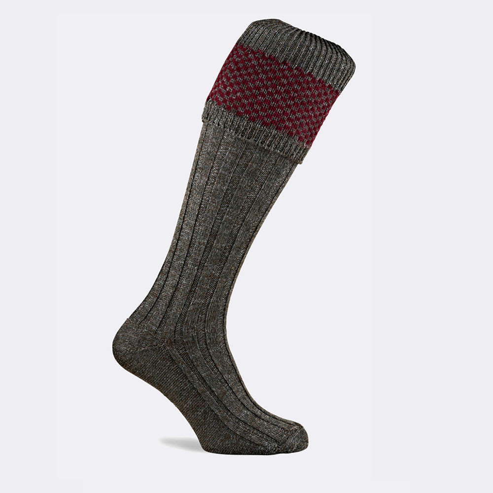 PENRITH SHOOTING SOCK | CHERRY