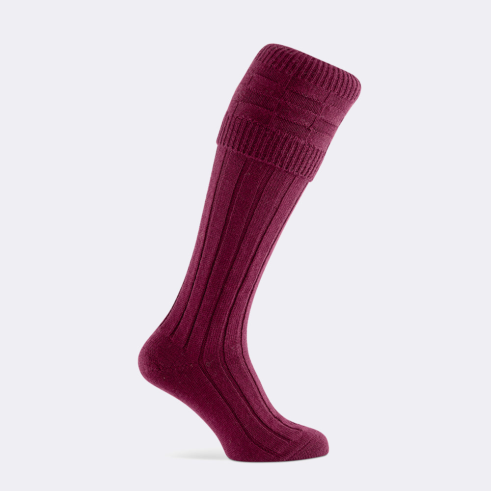 PORTLAND SHOOTING SOCK | BURGUNDY