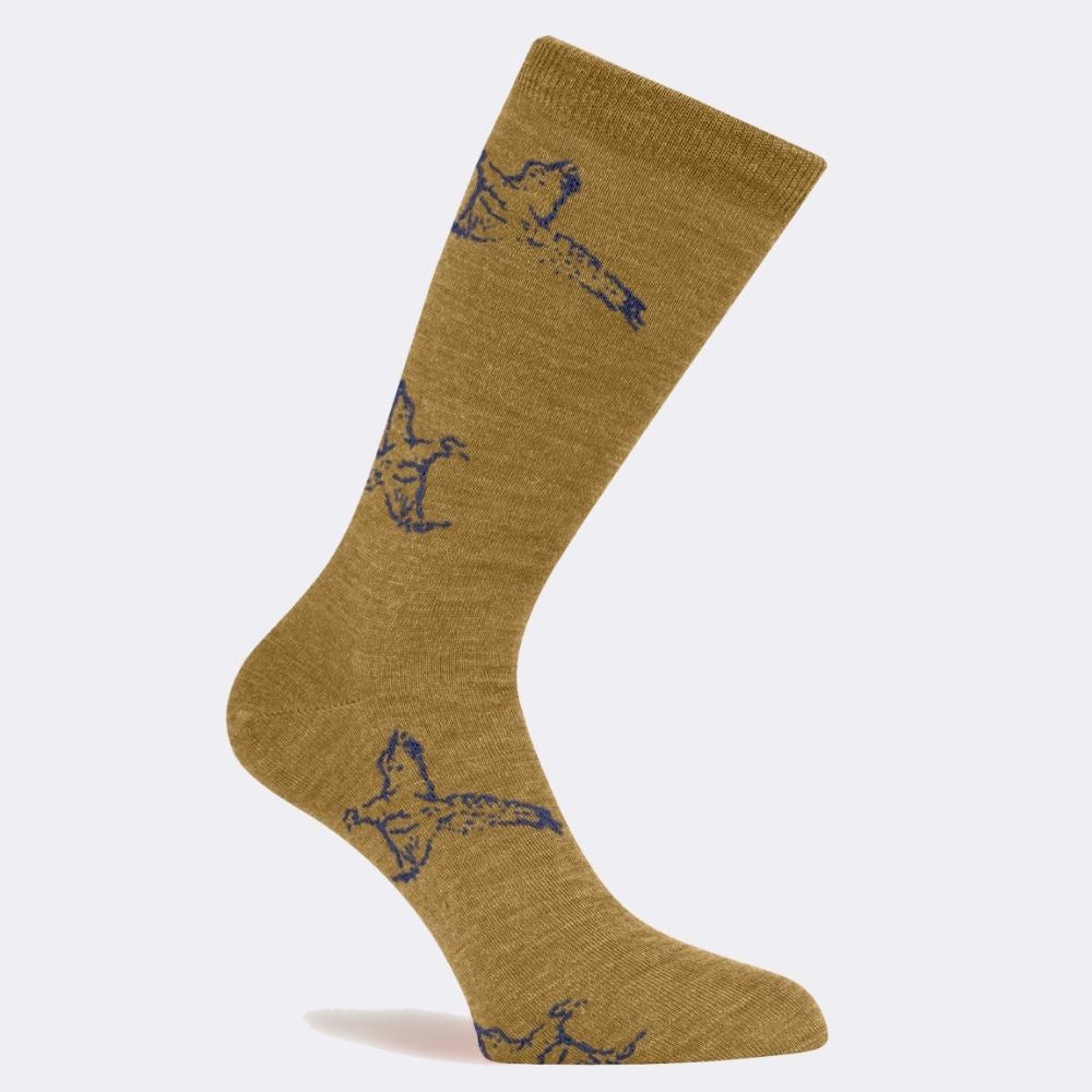 THE PHEASANT SOCK | OLD GOLD