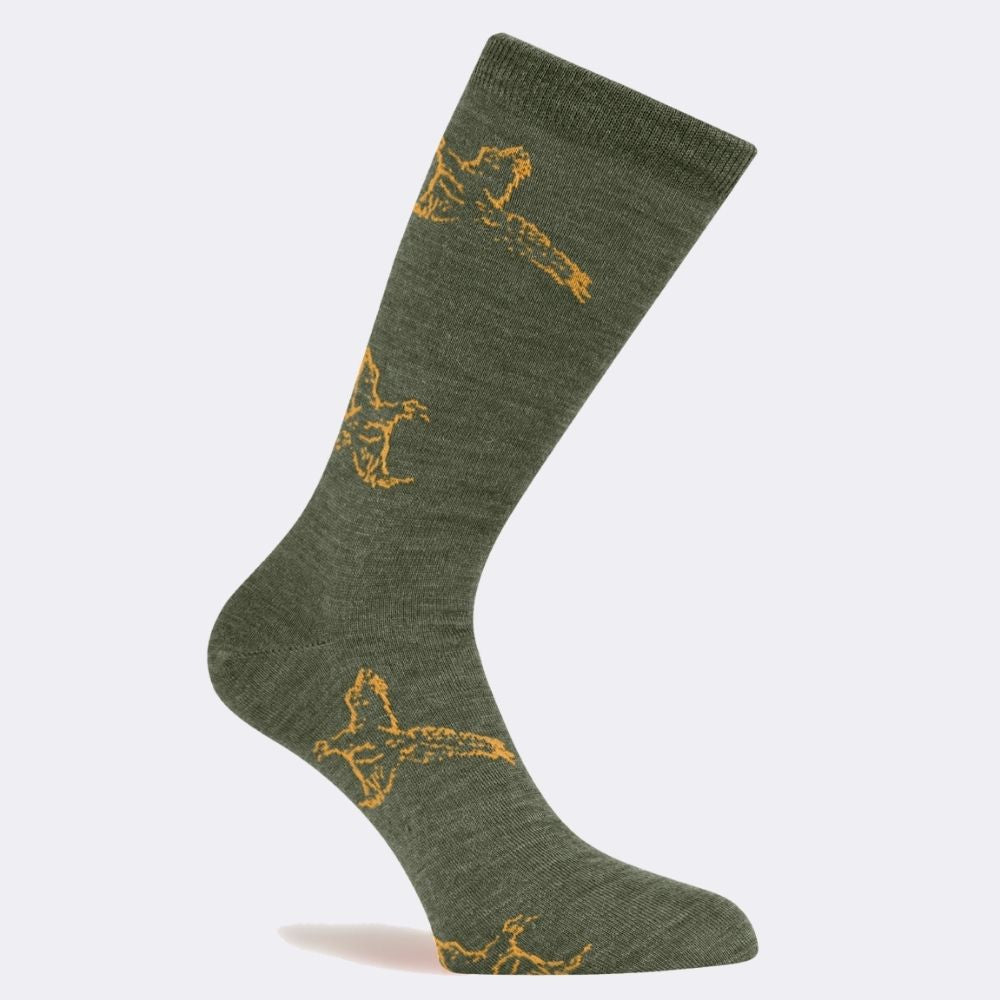 THE PHEASANT SOCK | OLIVE