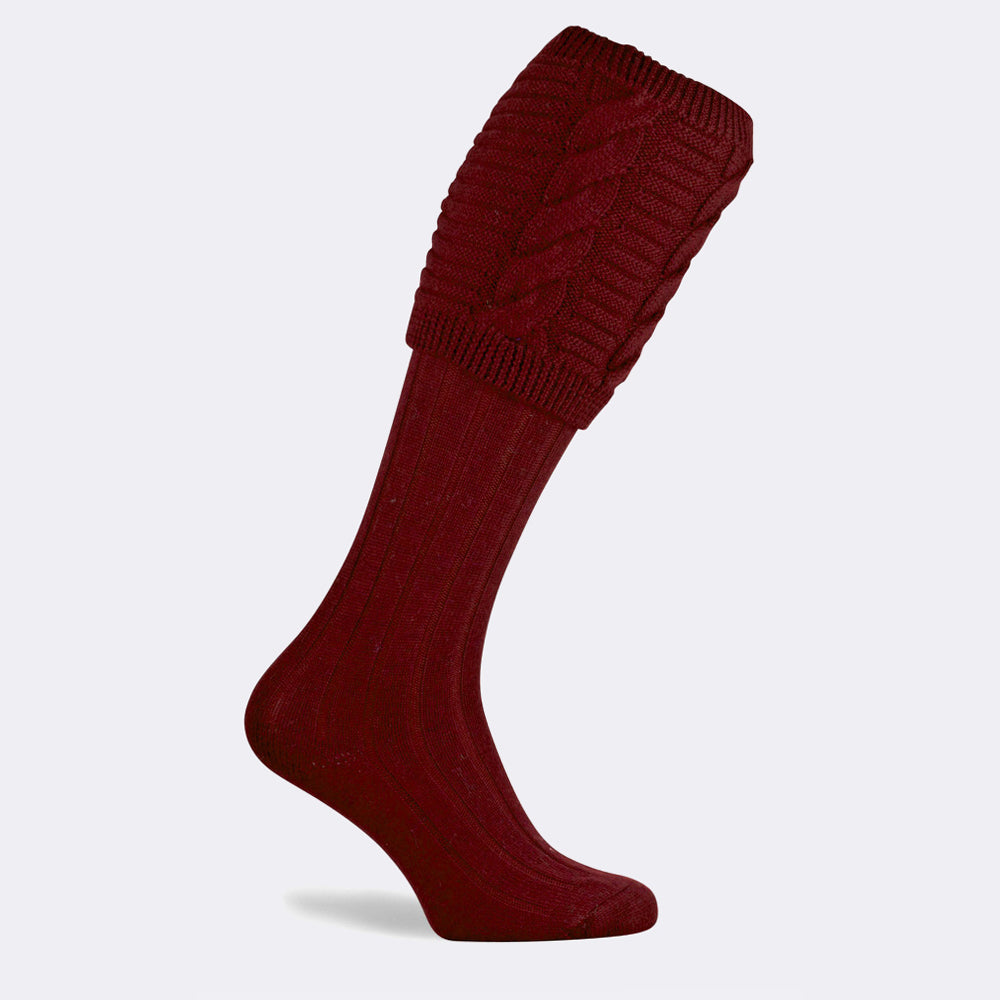 VALIANT SHOOTING SOCK | BURGUNDY