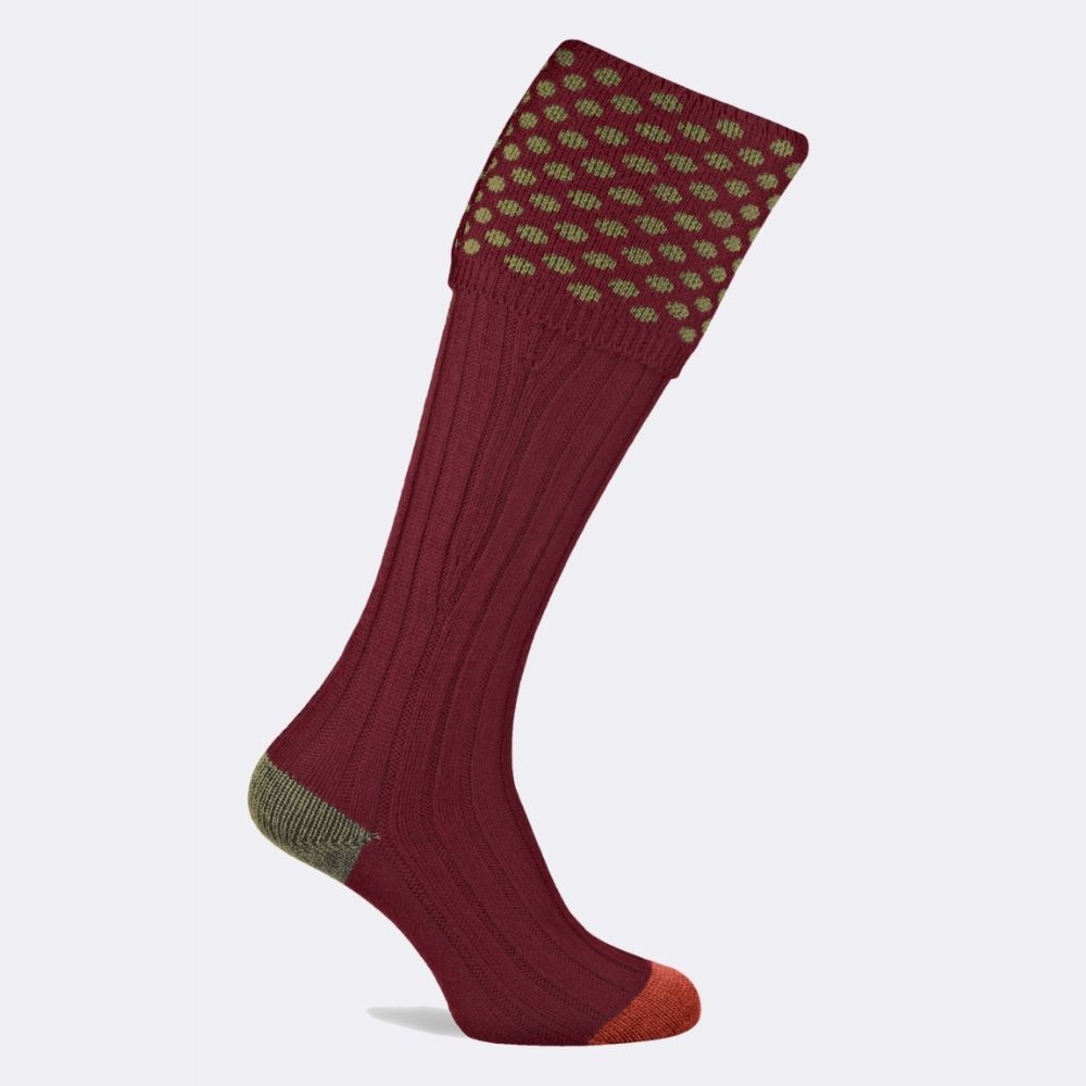 VICEROY SHOOTING SOCK | DEEP RED