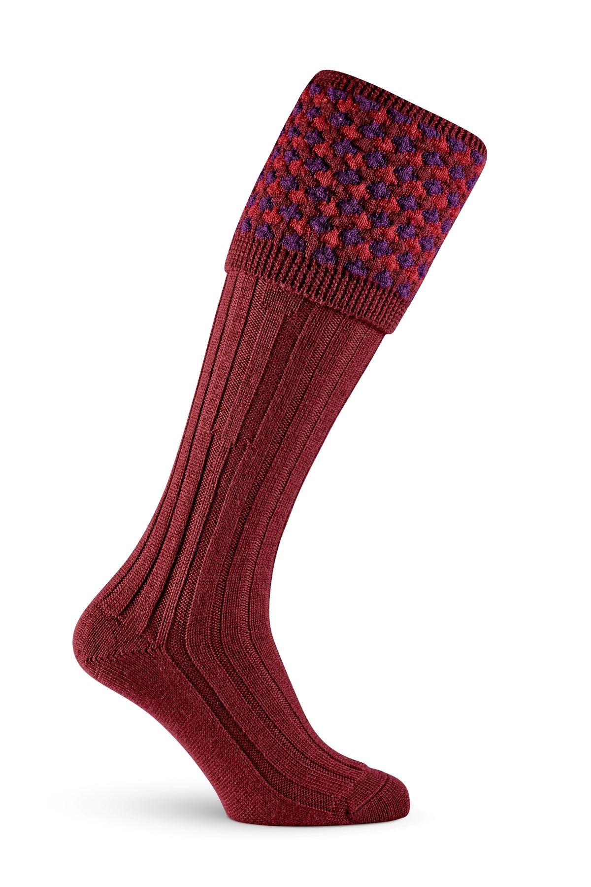 EARL SHOOTING SOCK | BURGUNDY