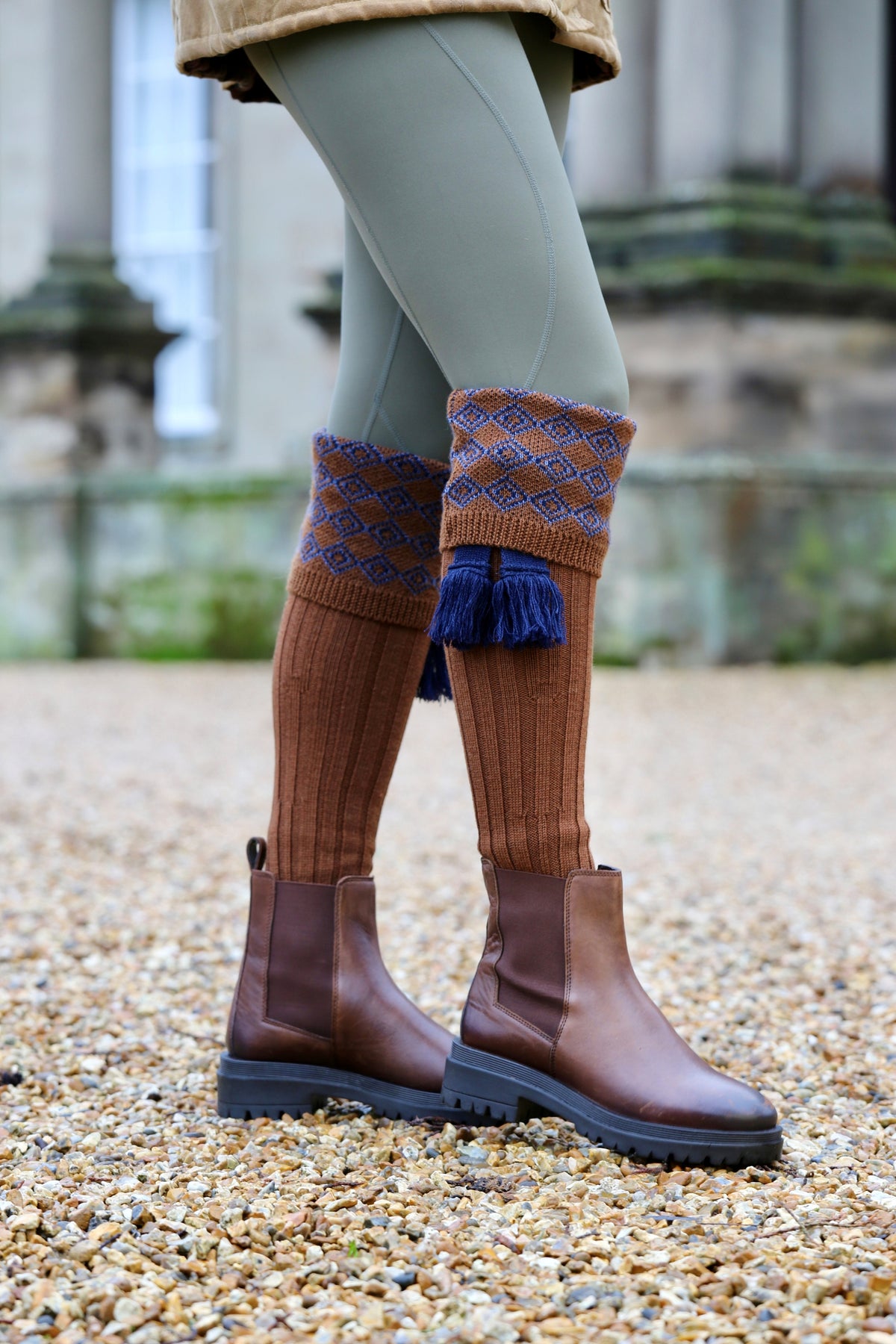 VALET SHOOTING SOCK | ALMOND