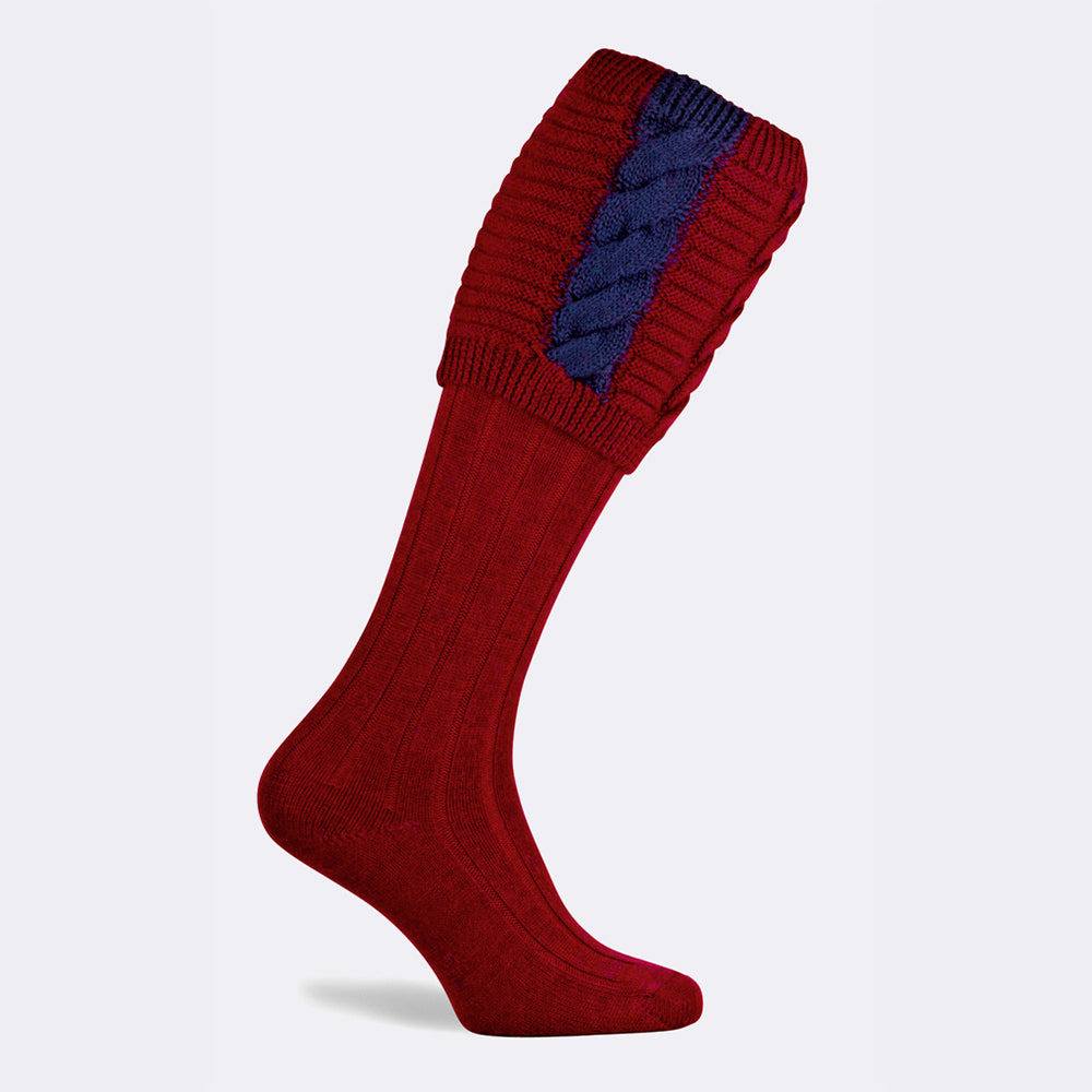 GOVERNOR SHOOTING SOCK | BURGUNDY