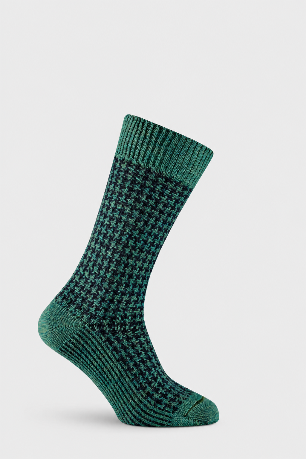 Forest Quorn boot sock with EFEFEF background