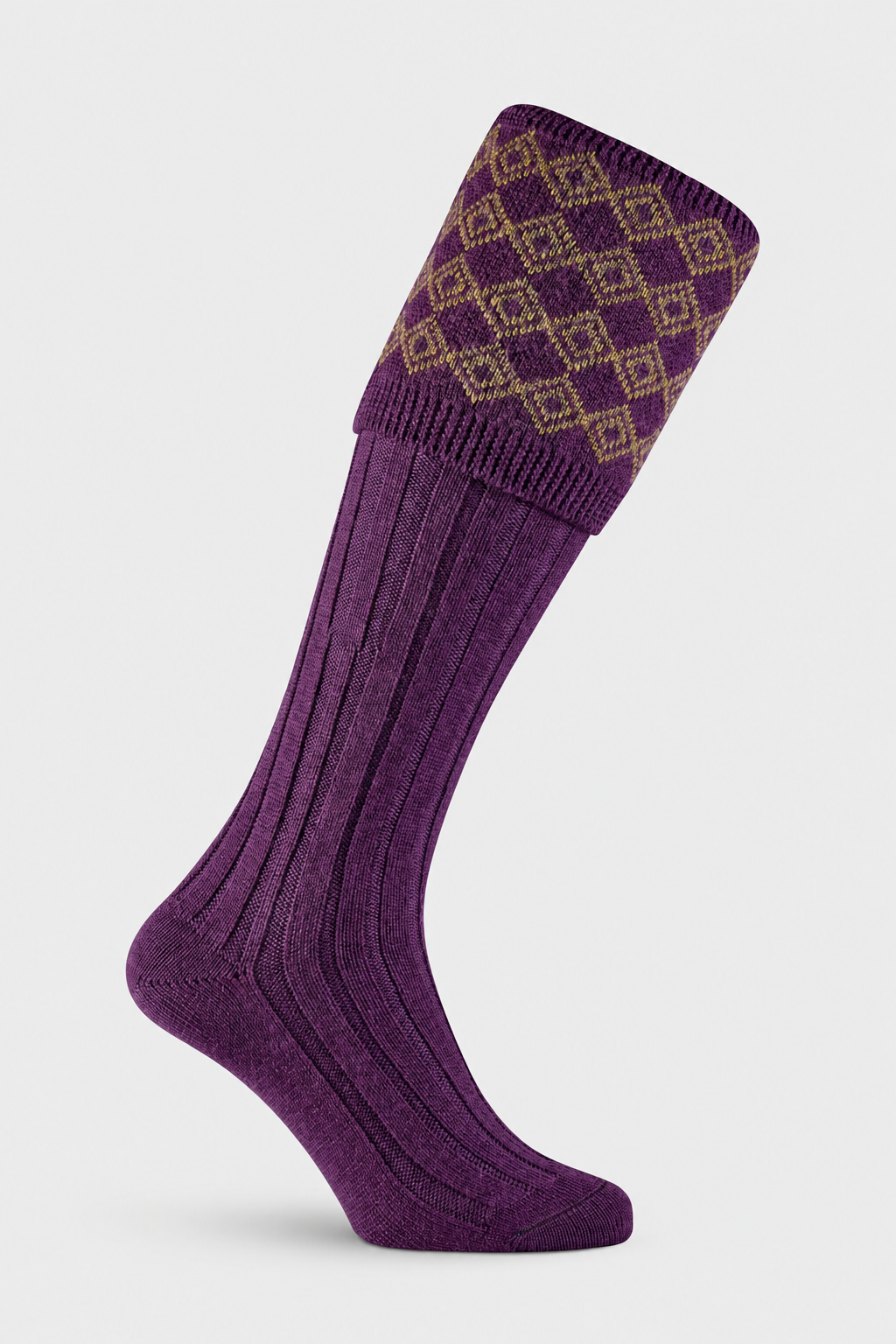 Heather Valet shooting sock with EFEFEF background