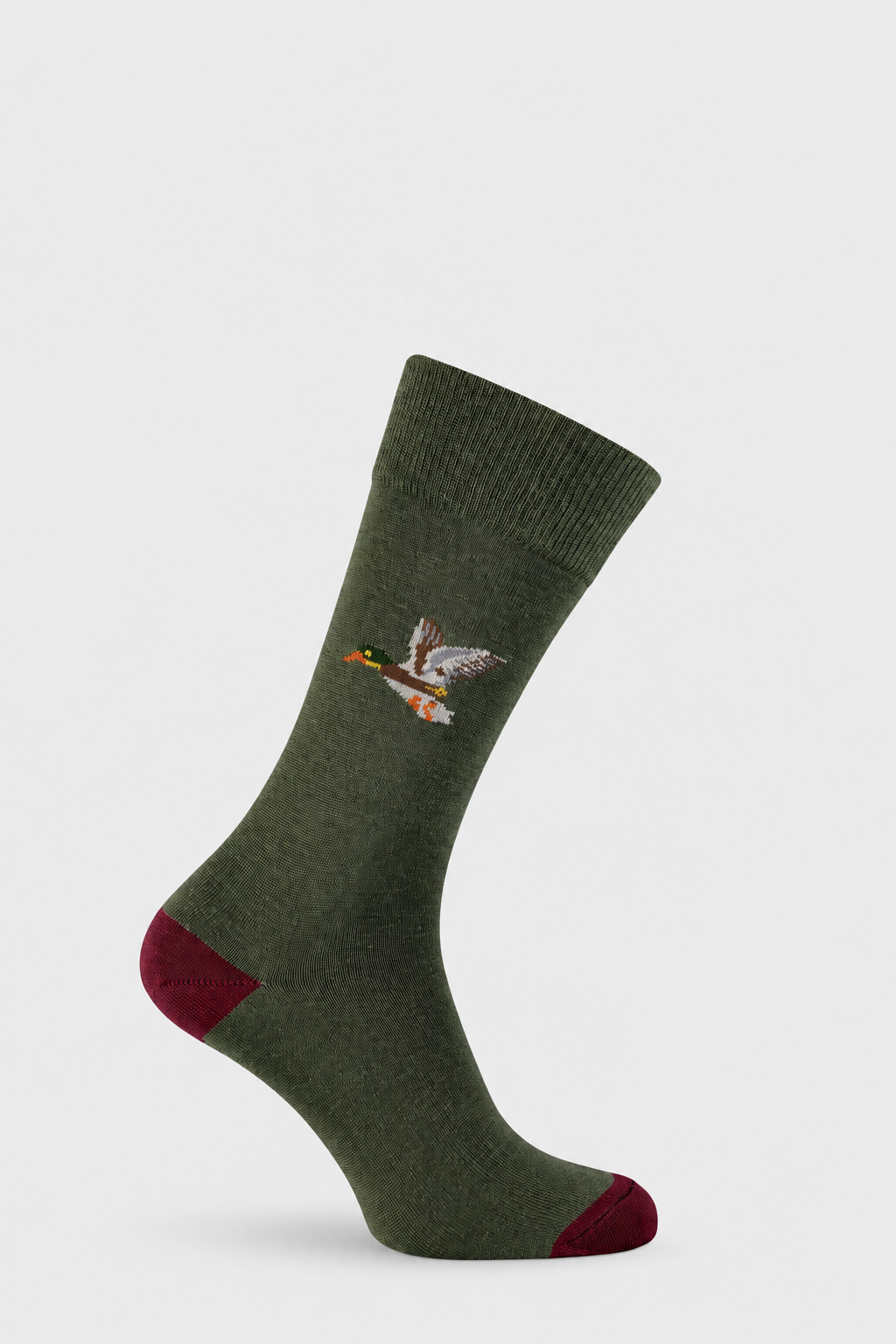 Hunter Flying Duck sock with EFEFEF background