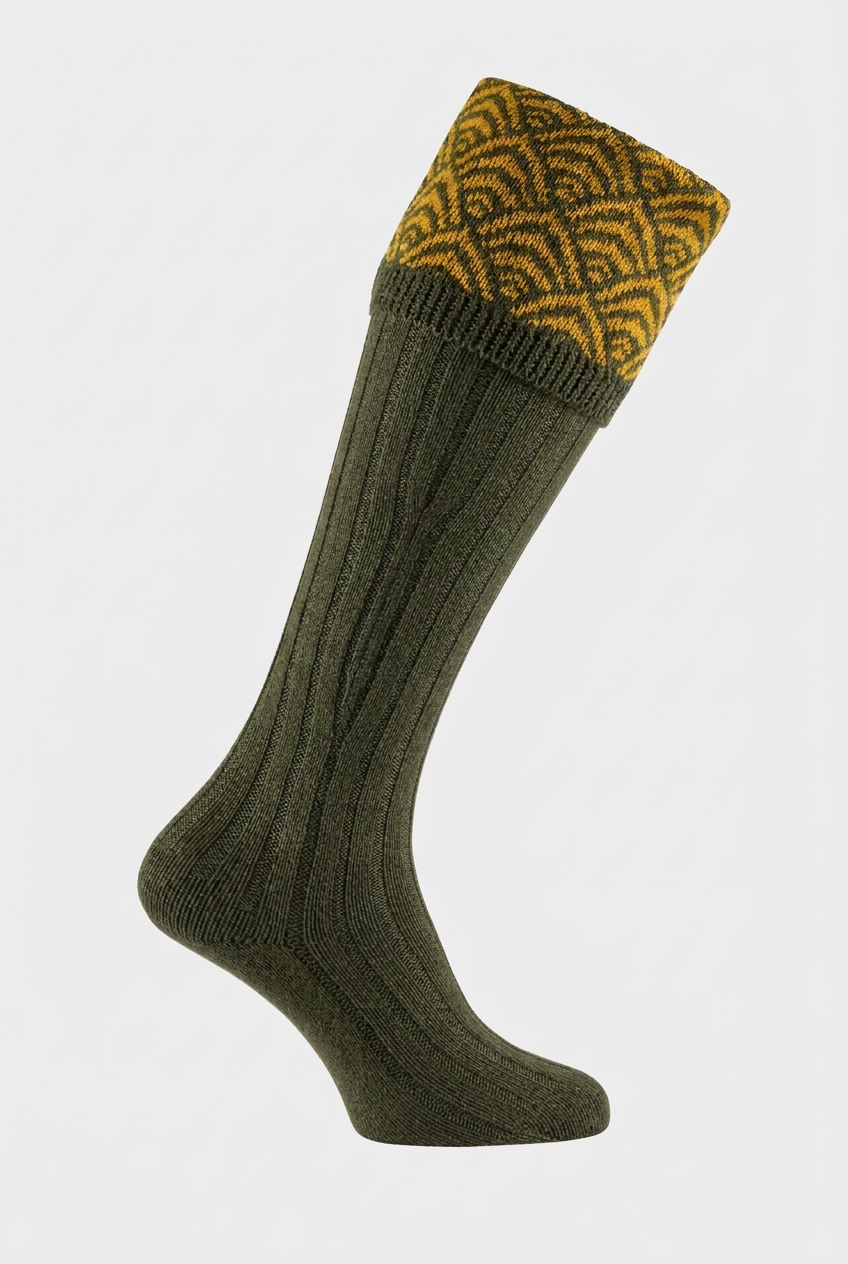 Hunter Hyde shooting sock with a #EFEFEF background